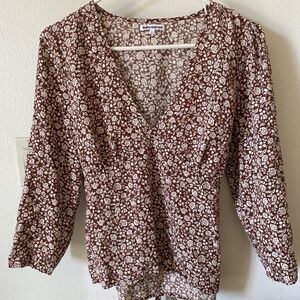 Reformation Artesia top size large chocolatier